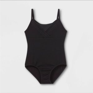 Girls' Cami Dance Leotard - Cat & Jack Black XS (4/5)